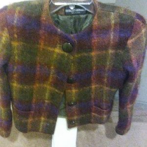 Wool mohair like jacket